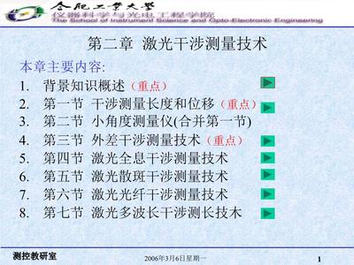 激光干涉測量技術(shù) 原理、應(yīng)用與服務(wù)支持
